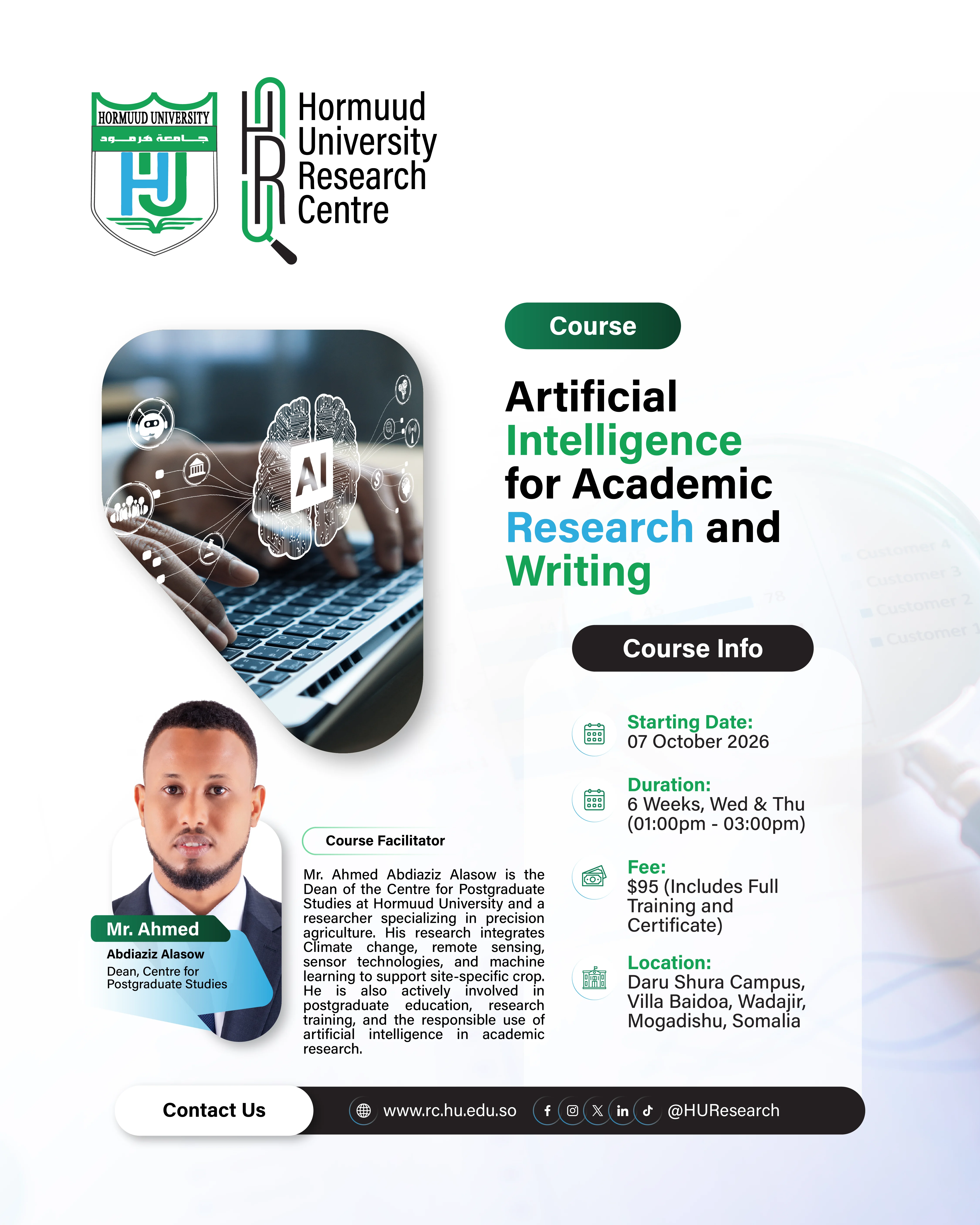 Artificial Intelligence for Academic Research and Writing Course