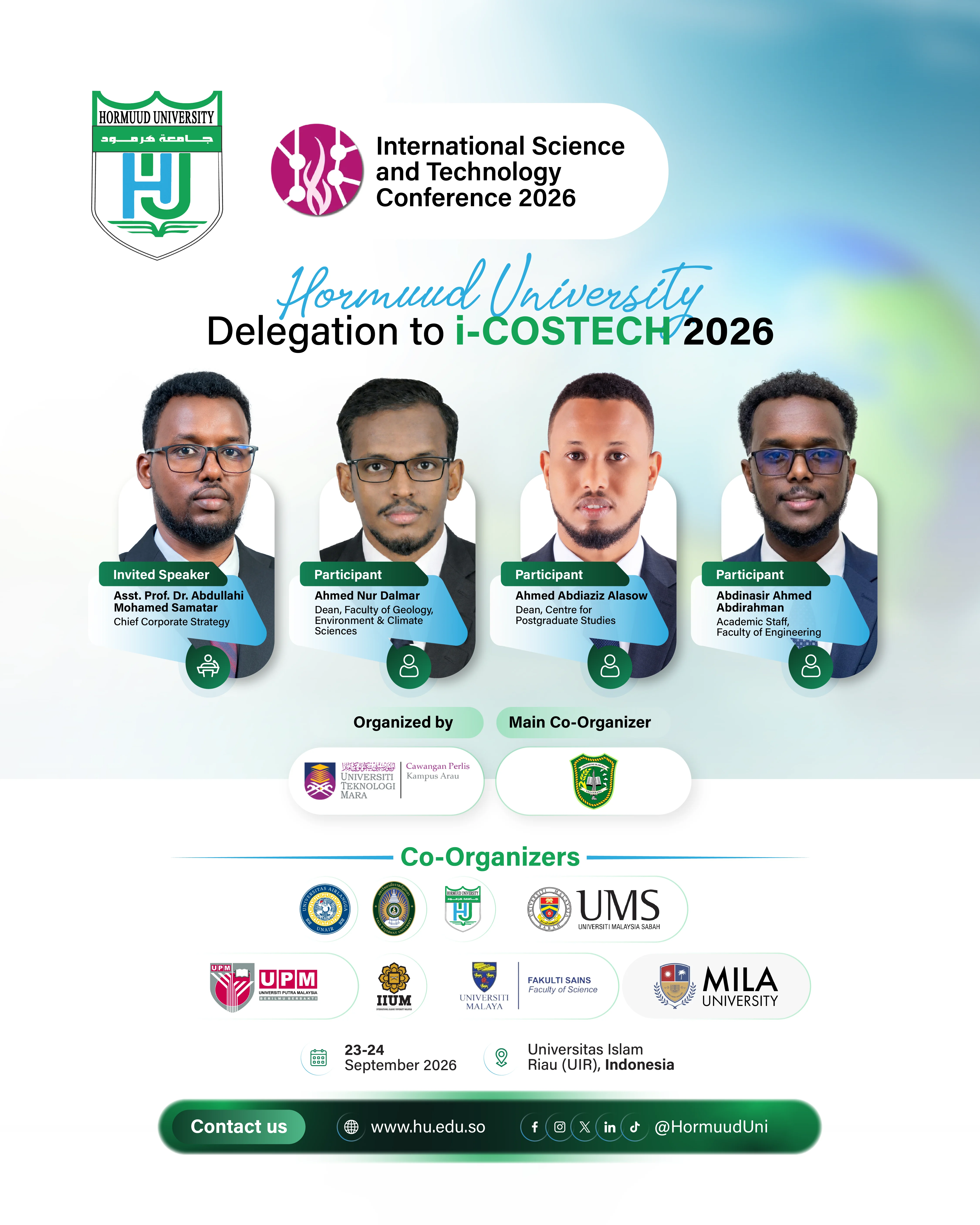 Hormuud University Delegation to i-COSTECH 2026